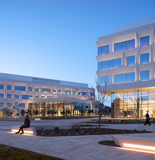 Life science campus exterior view