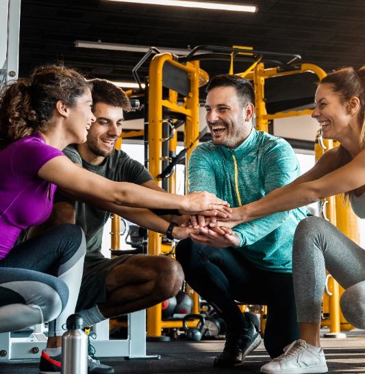 group in weight room